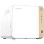 QNAP TS-462-4G Servidor NAS Torre 4 Bahías, Intel Celeron N4505, 4 GB DDR4, Blanco